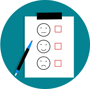 Satisfaction survey icon